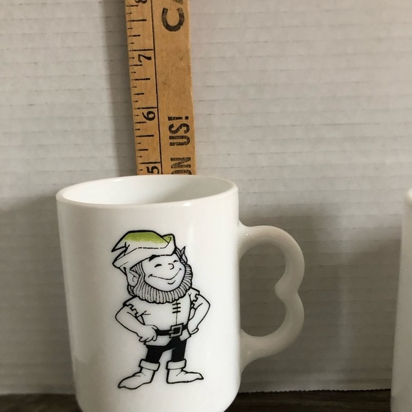 Vtg Milk Glass Irish Spring Advertising Mugs - Picture 4 of 11